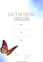 Gutschein 1 Stunde wingwave Coaching
