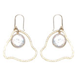 Boucles d'oreilles moyen nuage Perle baroque