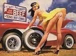 Pin Up gelbes Kleid