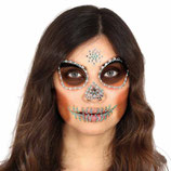 Gioielli Adesivi 3D Teschio Verde "Halloween"