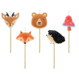 Candelina Picks Animali della Foresta