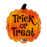 Palloncino in Foil 18" Junior Shape Zucca "Trick or Treat"