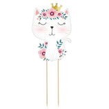 Cake Topper Gatto con Corona "Cat Crown" 26cm