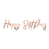 Banner Happy Birthday Rose Gold 62cm