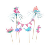 Cake Topper Animali Marini "Underwater World" 6pz