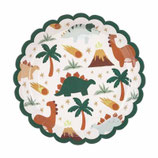Piatto carta 18cm Dinosauro "Dinosaur" 6pz