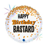 Palloncino in Foil 18" "Happy Birthday Bastard"