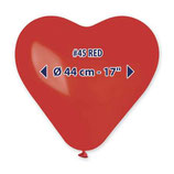 Palloncino in Lattice 17” Cuore CR17 Rosso "Red 045" 50pz