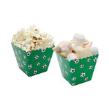 Box Porta Caramelle o Popcorn decorato Palloni da Calcio 6pz