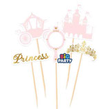 Mini Cake Topper Principessa "Princess" 5pz