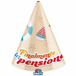 Cappellino a Cono Finalmente in Pensione 6pz