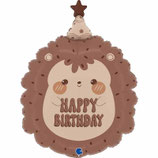 Palloncino in Foil 24" Super Shape Riccio "Sweet Hedgehog Birthday"