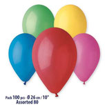 Palloncino in Lattice 10" G90 Colori Assortiti "Assorted 080" 100pz