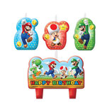Candelina Happy Birthday Super Mario Bros 4pz