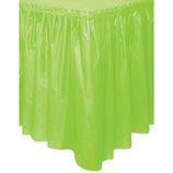 Gonnellina Girotavolo Adesiva di Plastica Verde Lime