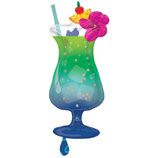 Palloncino in Foil 37" Super Shape Cocktail Tropicale "Tropical Hawaiian Drink"
