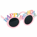 Occhiali da Sole Rosa con Scritta sagomata Happy Birthday
