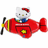 Palloncino in Foil 37" Super Shape Hello Kitty "Airplane Red"