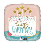 Palloncino in Foil 18" Happy Birthday "Confetti Cake
