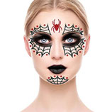 Gioielli Adesivi con Glitter sagomati Ragno e Ragnatele "Halloween"