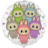 Palloncino in Foil 18" Angry Bunny Family