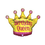 Palloncino in Foil 36" Super Shape Corona Regina "Birthday Queen"