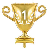 Palloncino in Foil 25" Super Shape Trofeo 1° Classificato
