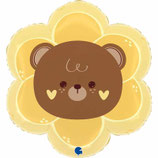 Palloncino in Foil 20" Super Shape Fiore con Orsetto "Blossom Bear"