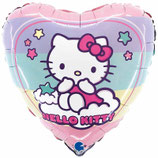 Palloncino in Foil 18" Cuore Hello Kitty Arcobaleno