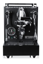 Torre Espressomaschine Luigino TSP, Rotationsumpe, Total Black