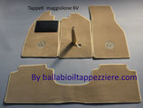 Tappeti Maggiolino 6 V.   dal 1965 al 1967 CON RICAMO