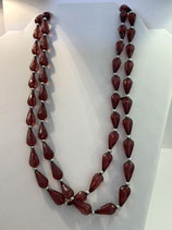 Très Grand Collier Vintage en Perles de Matière Plastique
