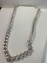 Collier chaîne ceinture argenté
