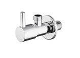 Llave de Escuadra, Válvula de Ángulo Acero Inoxidable, 1/2" X 3/8", Cromo