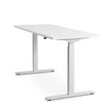 Sitness E-Table Schreibtisch 160x80cm, weiss, Höhenverstellung 69.8cm bis 119.6cm