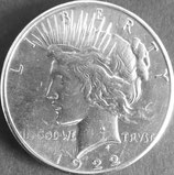 ピース1ドル銀貨   西暦1922年