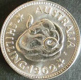 オーストラリア銀貨　西暦1962年