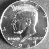 ケネディ銀貨  西暦1967年