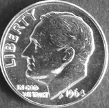 ルーズベルト銀貨　西暦1964年
