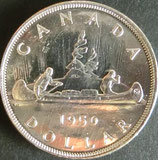 カナダ銀貨　西暦1950年