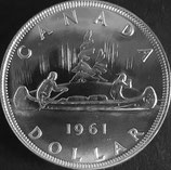 カナダ銀貨　西暦1961年