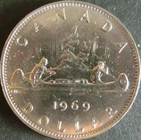 カナダ銀貨　西暦1969年