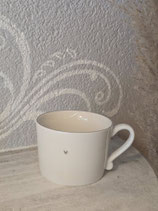 Tasse mit grauem Herz und grauer Umrandung   Bastion Collection