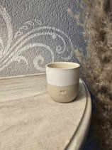 Steingutbecher Espresso "me time"   Eulenschnitt
