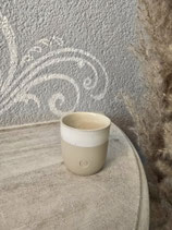 Steingutbecher  Espresso  "Smile"    Eulenschnitt