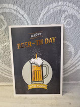 Postkarte " Beer-th Day "