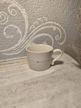 Tasse klein  mit grauem Herz und grauem Strich    Bastion Collection