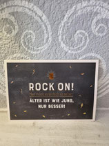 Postkarte " Rock on! ... "