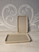 Tablett klein mit Rand, rechteckig beige    Bastion Collection