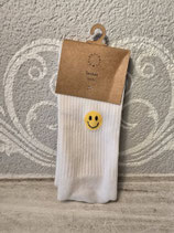 Socken " gelbes Smile "   Eulenschnitt